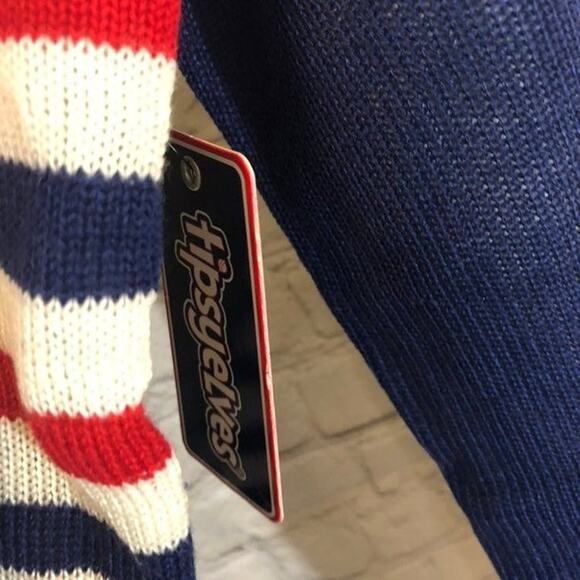 Tipsy Elves Classic USA Striped Sweater 4th of July - Picture 3 of 5